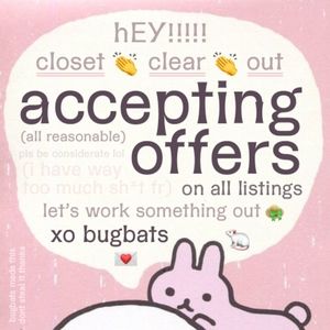 cLoSeT cLeaR oUT 🍒 accepting offers on all items!